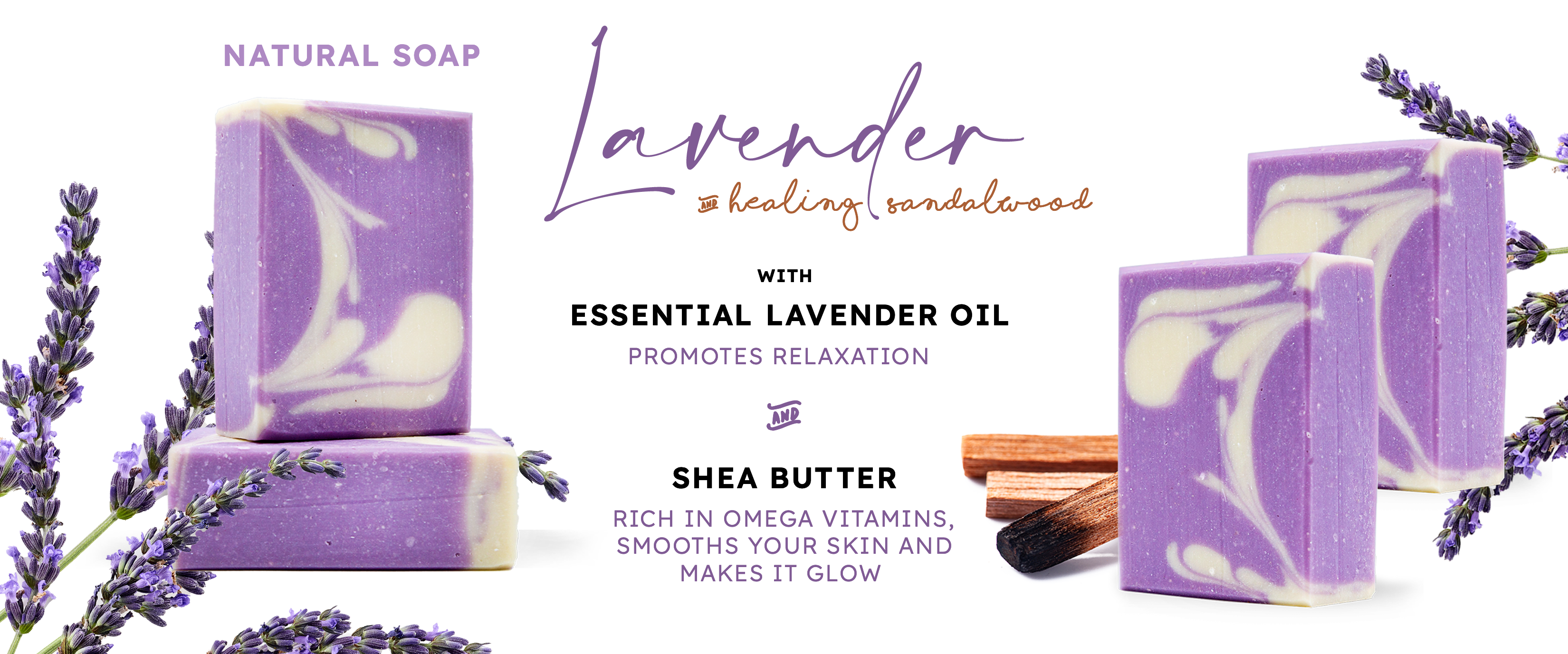 Lavender Sandalwood Luxury Soap Bar available by subscription!