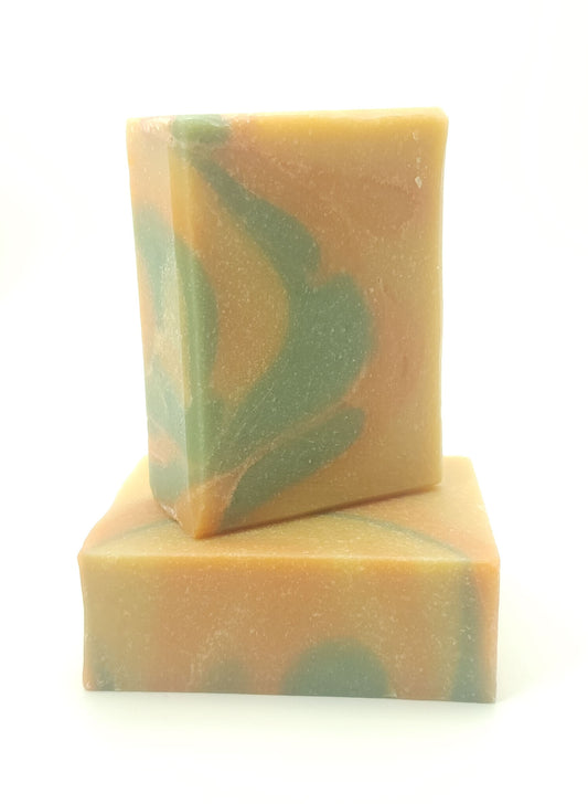 Natural Shea Butter soap in a scent that will remind you of crisp autumn air and pumpkin pie!